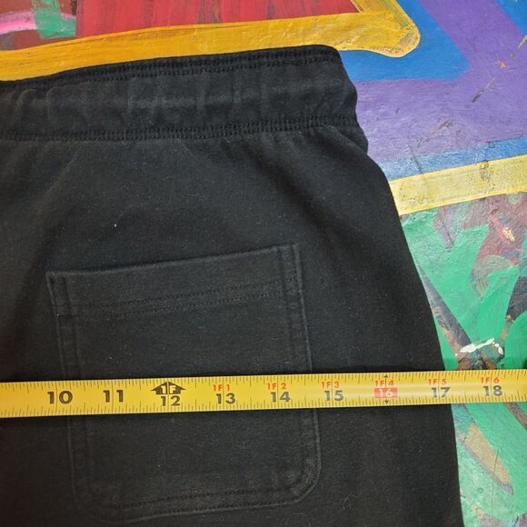 Victoria's Secret PINK joggers - black with neon pink palm tree design, size: S - Picture 10 of 10